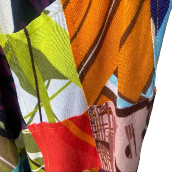Profile NWT Wearable Art Graphic Colorful Patchwork Skirt I Size: S - Picture 6 of 13